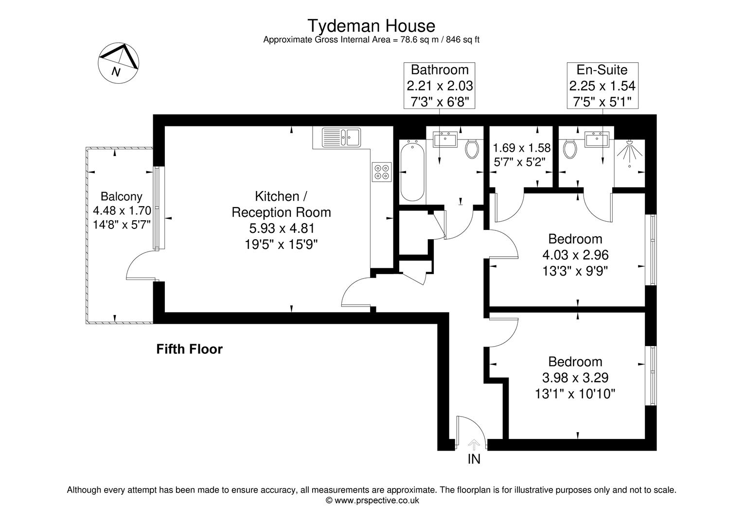 22 Tydeman House, Williams Road, London floorplan