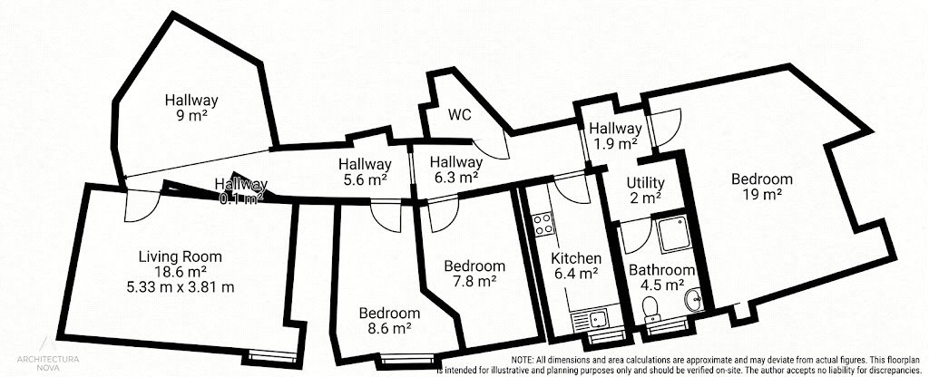 Flat 32A, Kensington Gore (J830), London floorplan