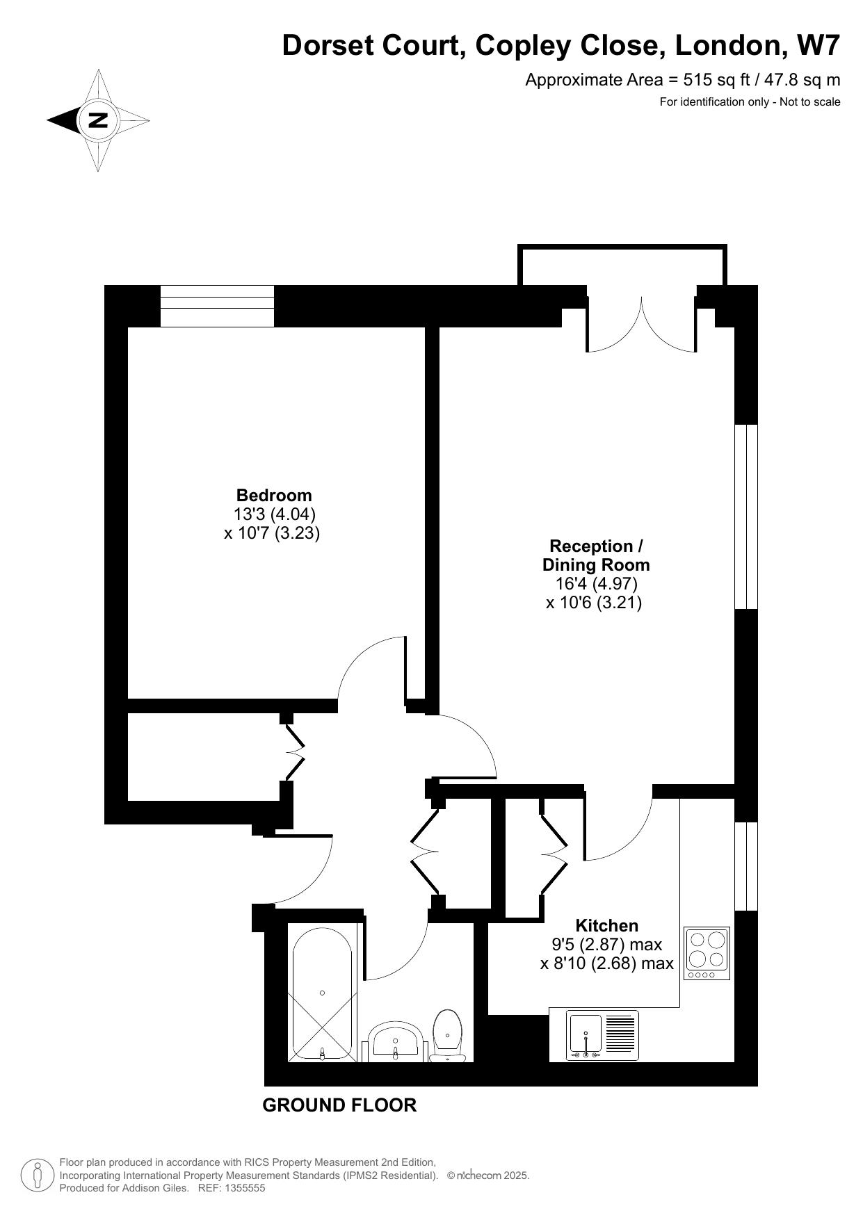 146 Dorset Court,, Copley Close, Greater London floorplan