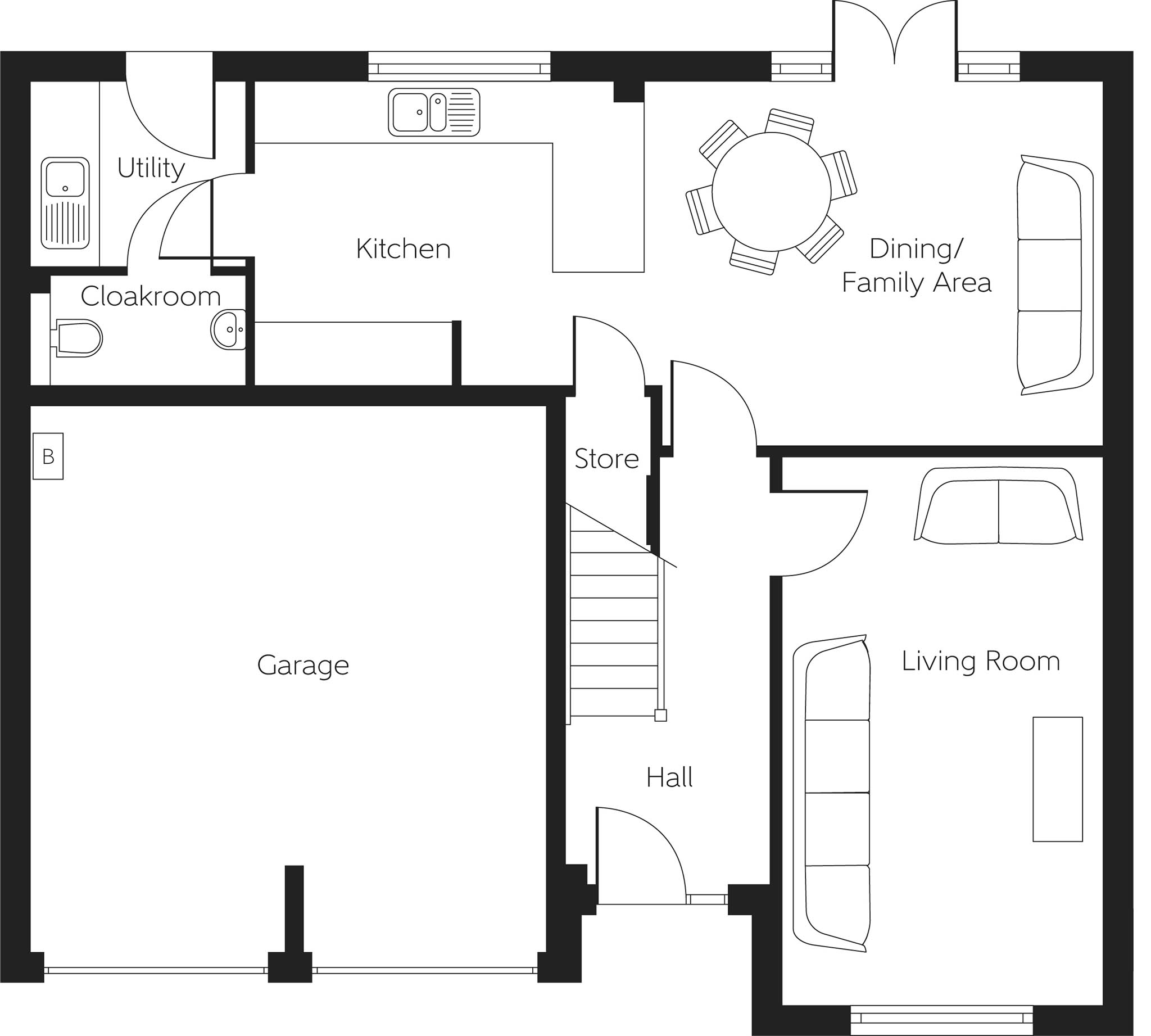 296, Main Street, Newmains floorplan