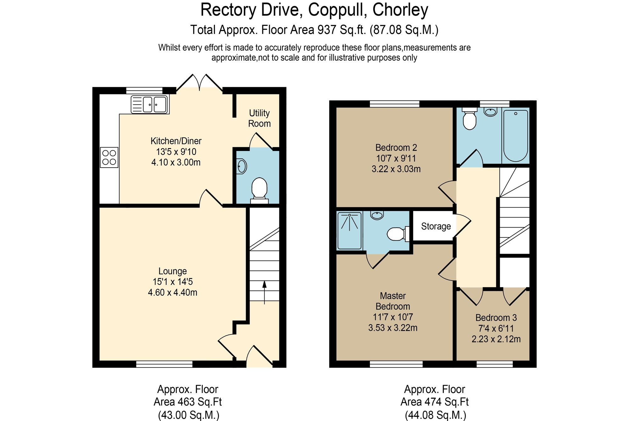 4 Rectory Drive, Chorley floorplan