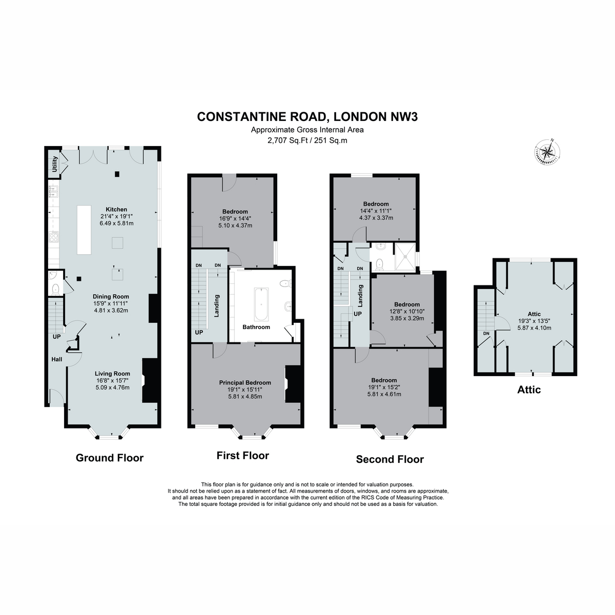 Constantine Road, London, NW3 floorplan