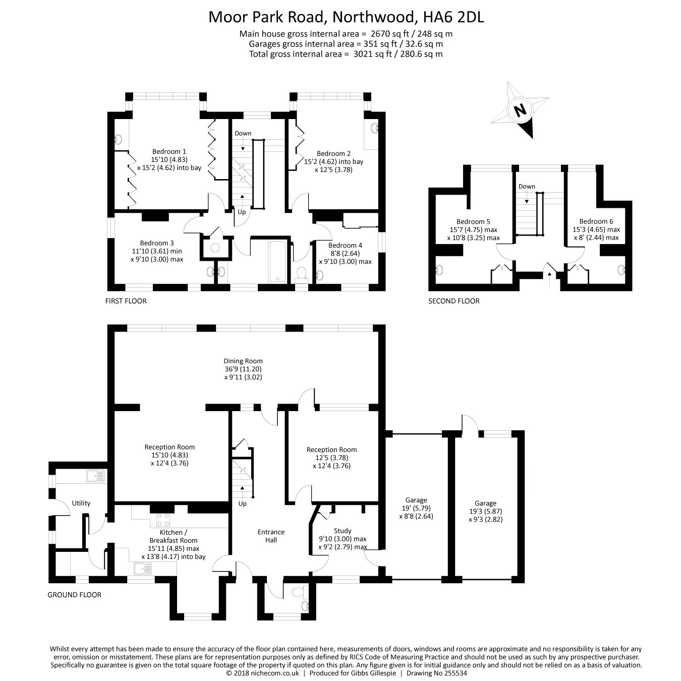 3, Moor Park Road, Middlesex floorplan
