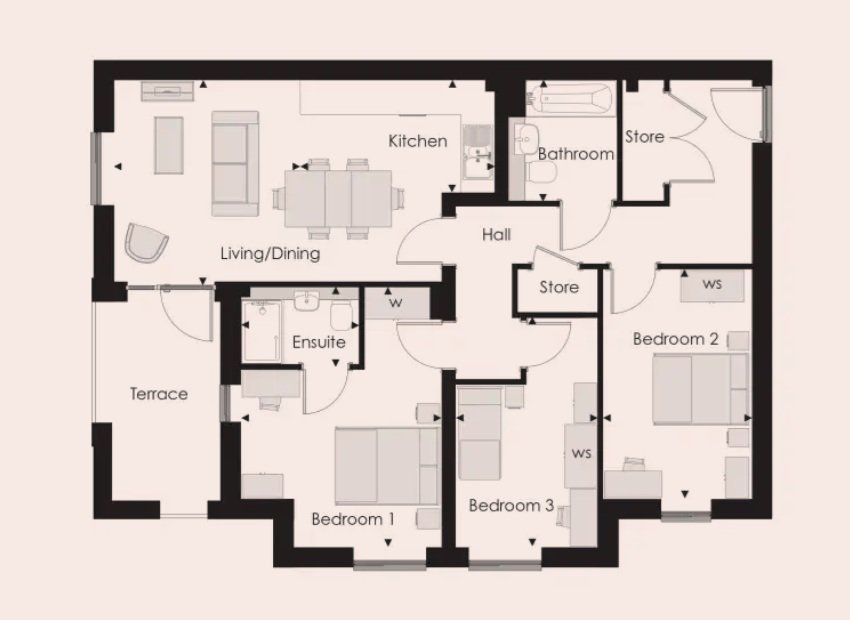 The Galleon Apartments,, Plot 186, Shoeburyness floorplan