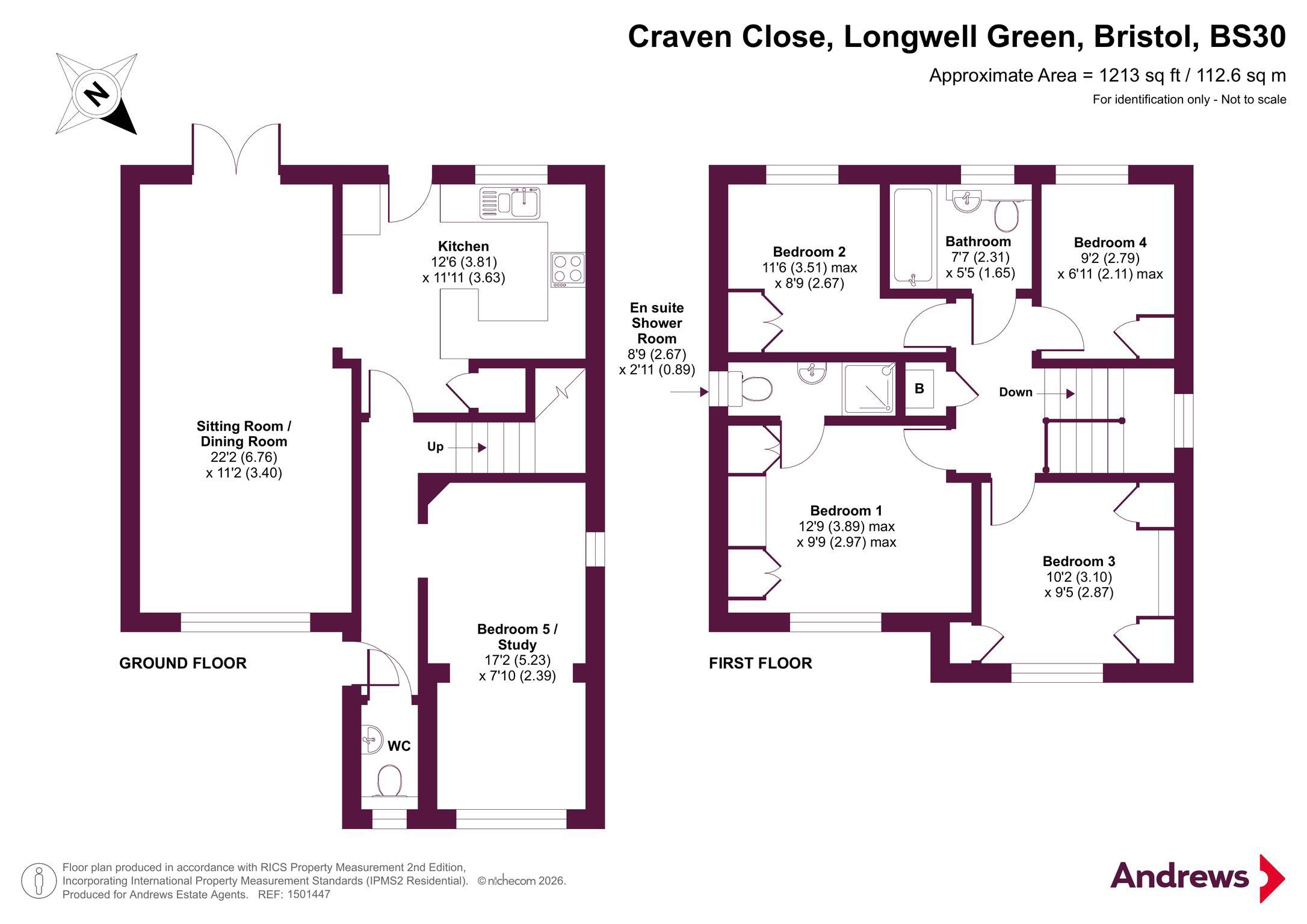 8, Craven Close, Bristol floorplan