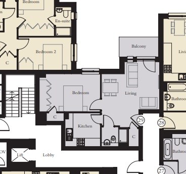 29, Dominion Court, 763 - 767, London Road, Hounslow floorplan
