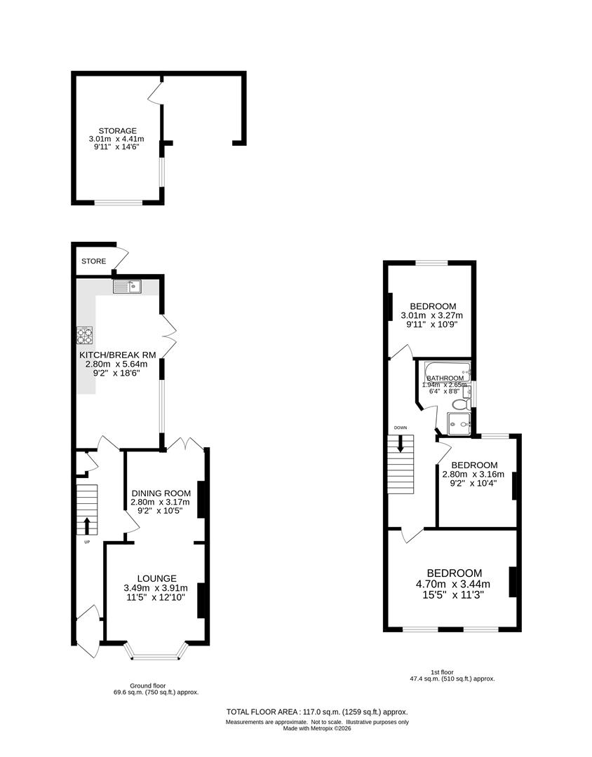 365, Purley Way, Croydon floorplan