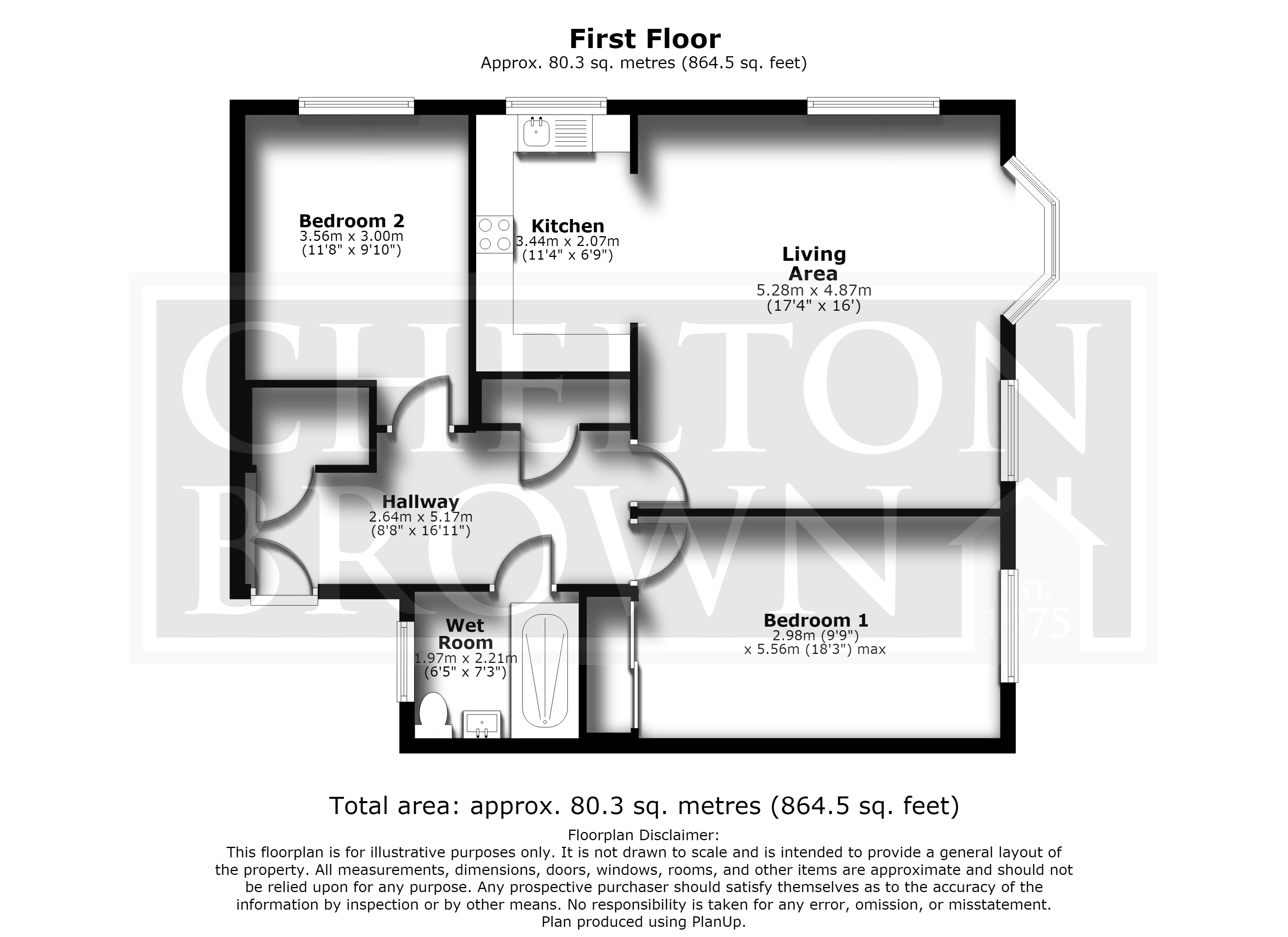 Flat 21, King Richard Court,, Wootton Brook Close, Northamptonshire floorplan