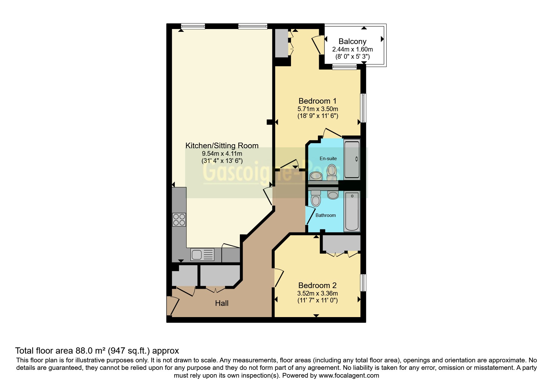 Flat 31, Printing House Square,, Martyr Road, Surrey floorplan