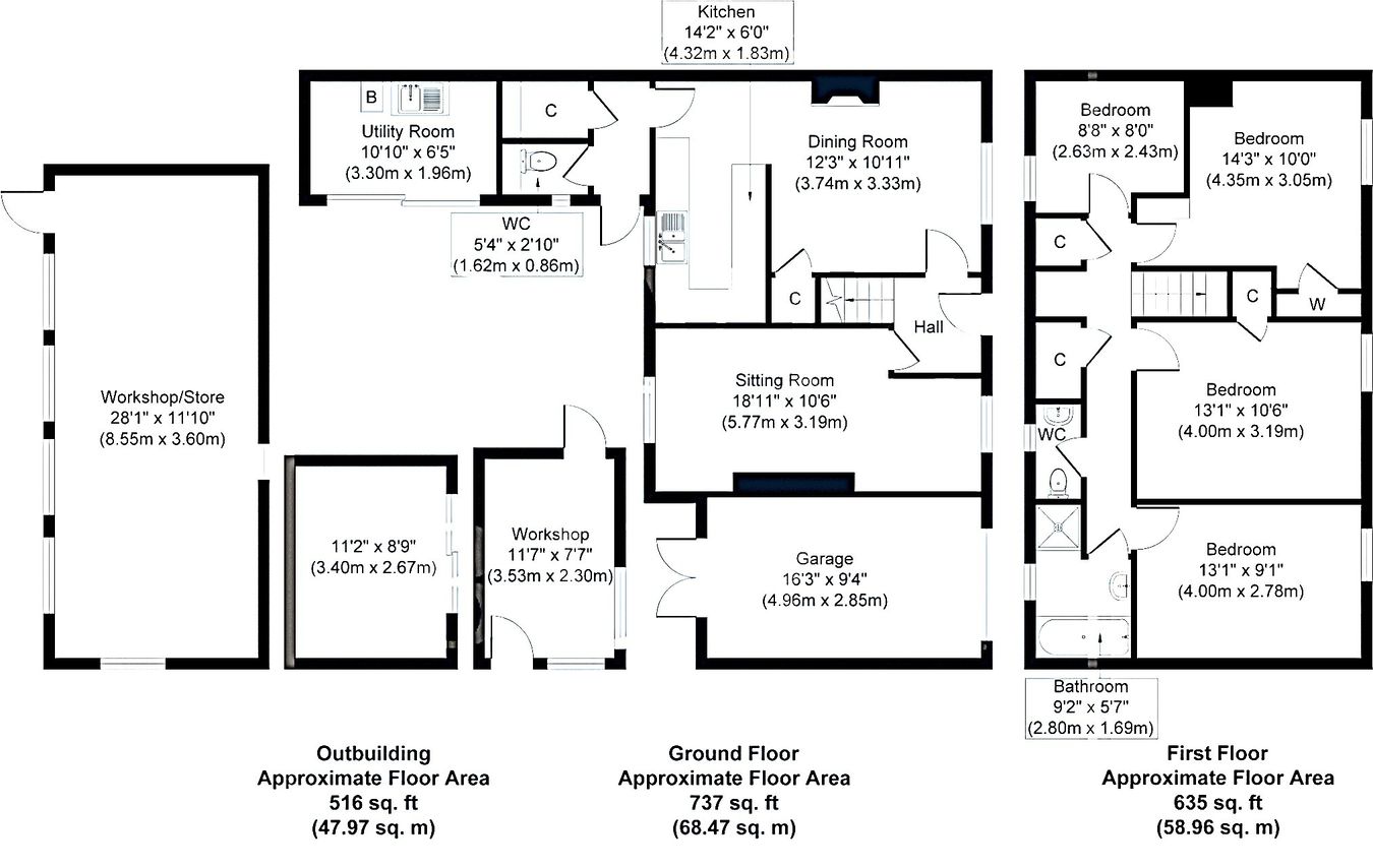 50, Nunnery Street, Halstead floorplan