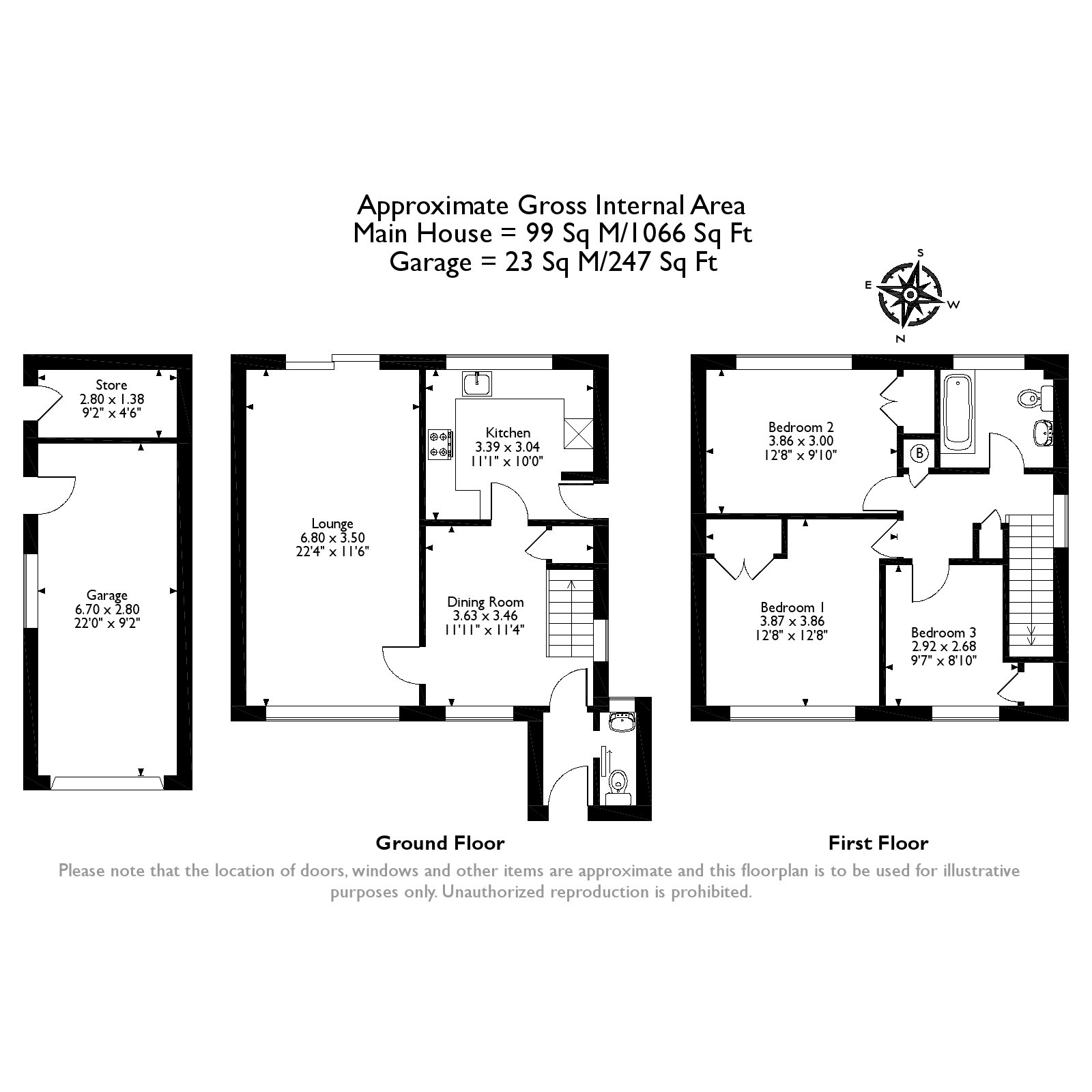 3 Bedrooms Link-detached house for sale in Byfleet, Surrey KT14