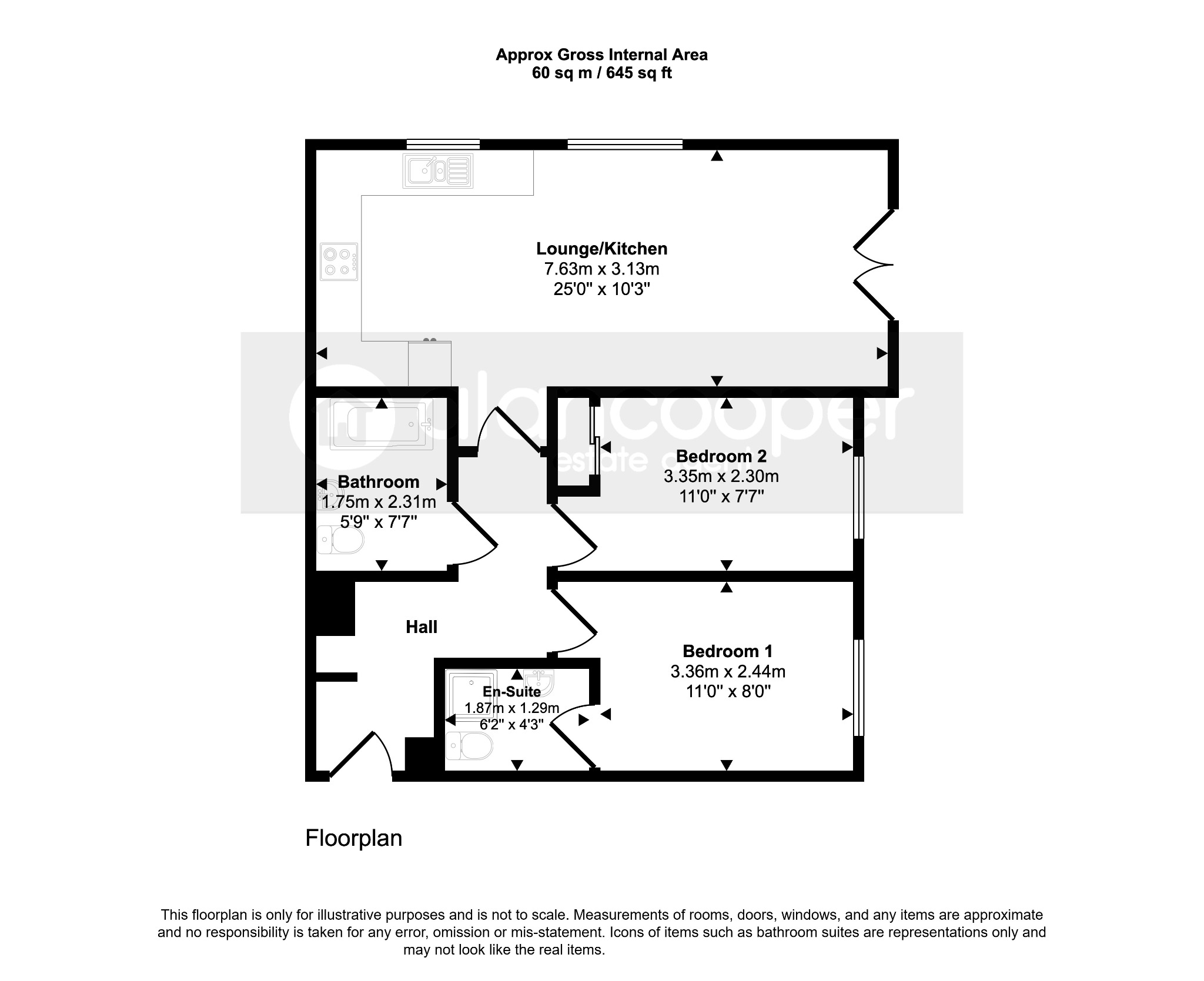 Flat 5, Heathside, Nuneaton floorplan