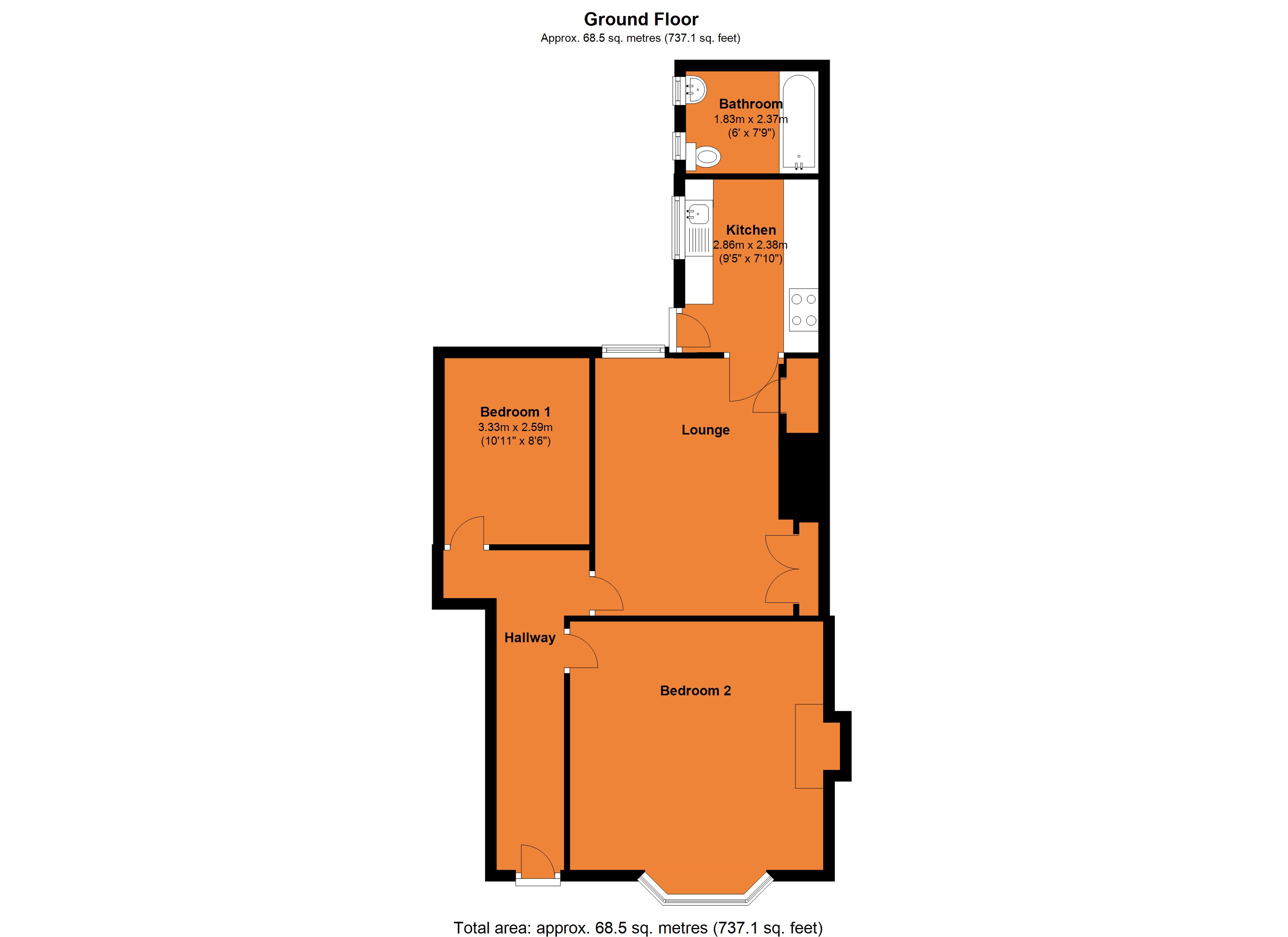 Glenthorn Road, Newcastle Upon Tyne floorplan