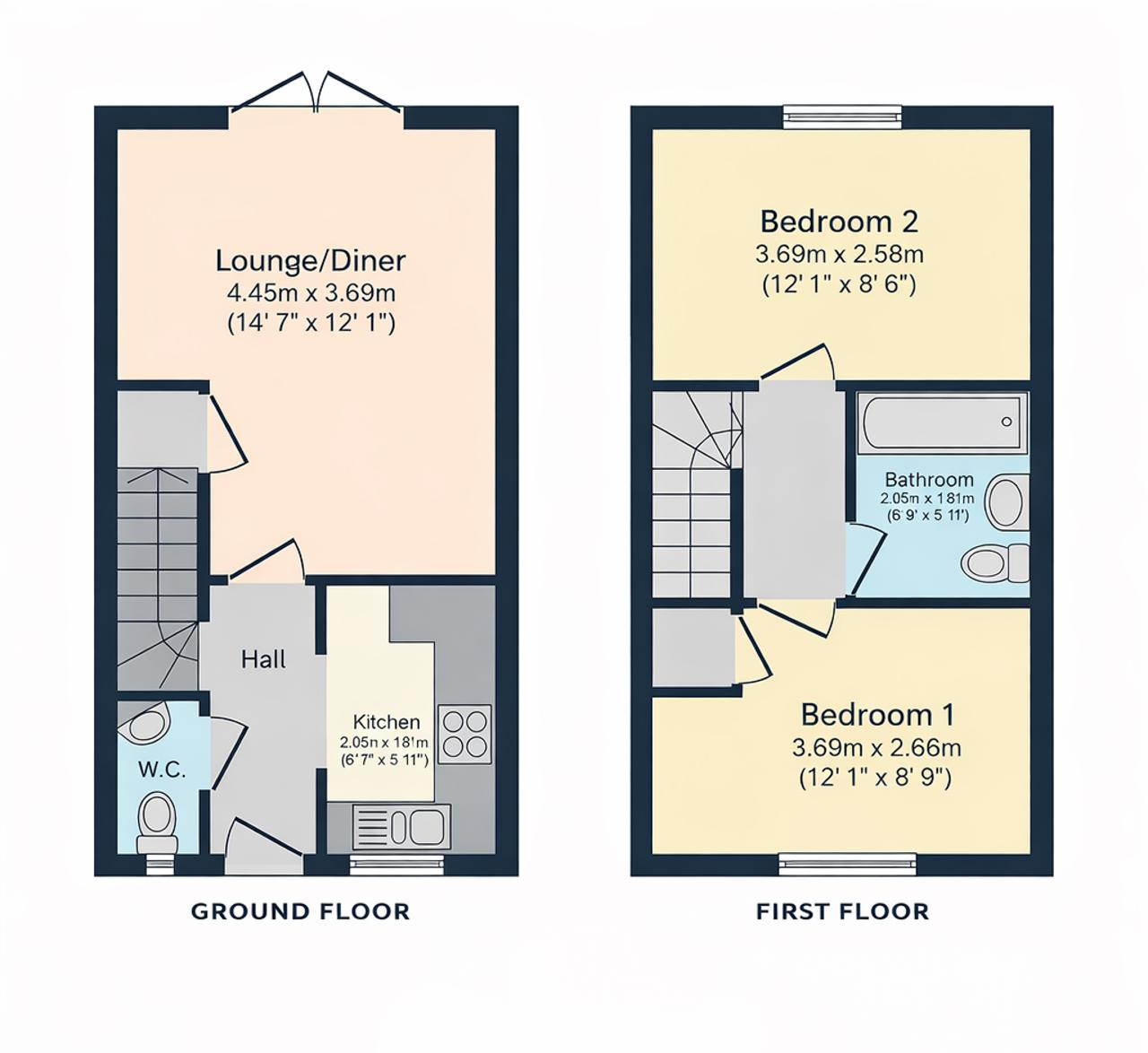12, Penderyn Close, Merthyr Tydfil floorplan
