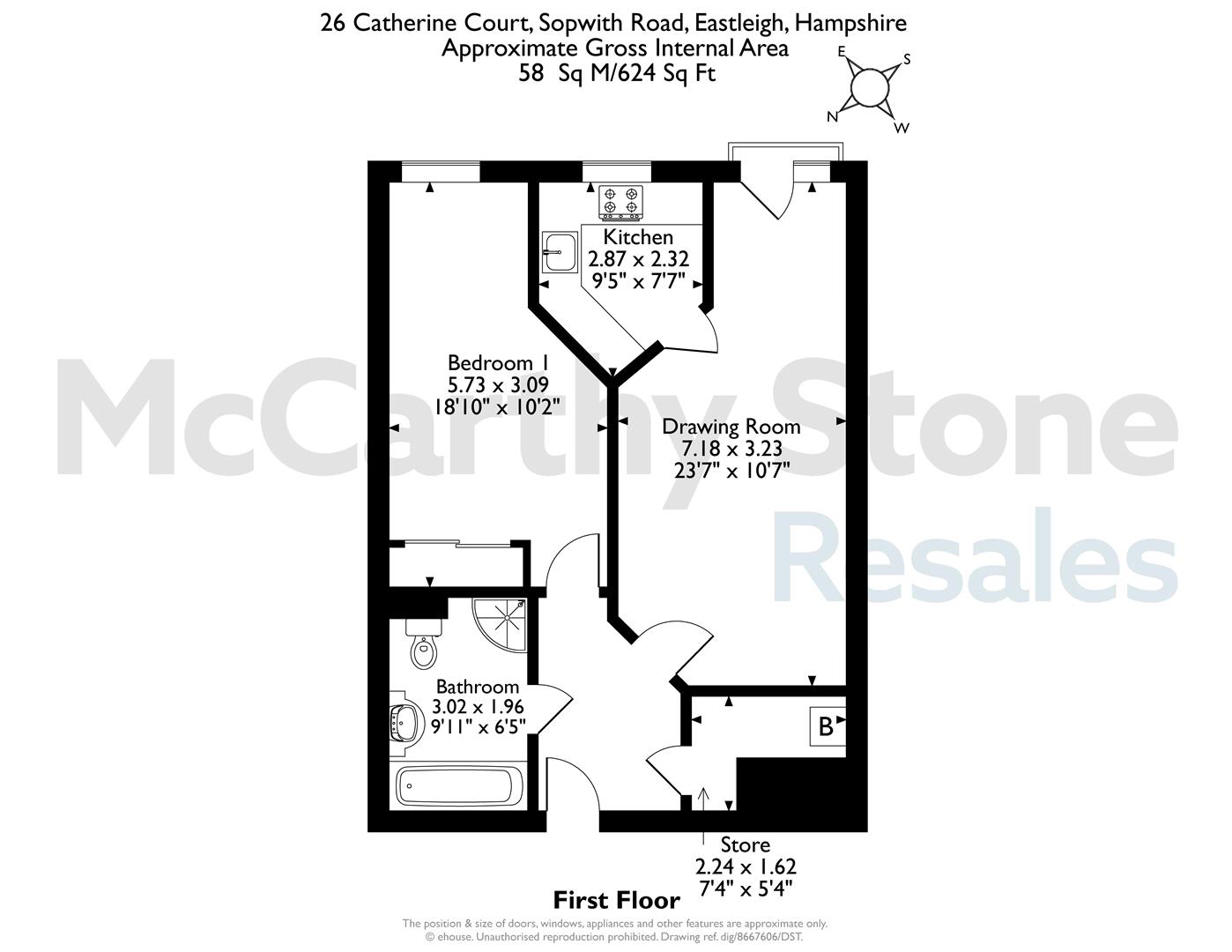 26 Catherine Court, Sopwith Road, Eastleigh floorplan