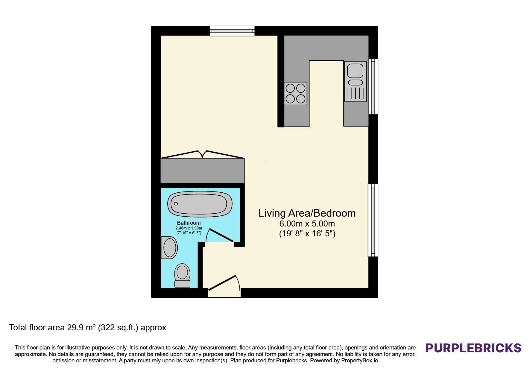 Flat 8/Birbeck House, Harrow Road, London floorplan