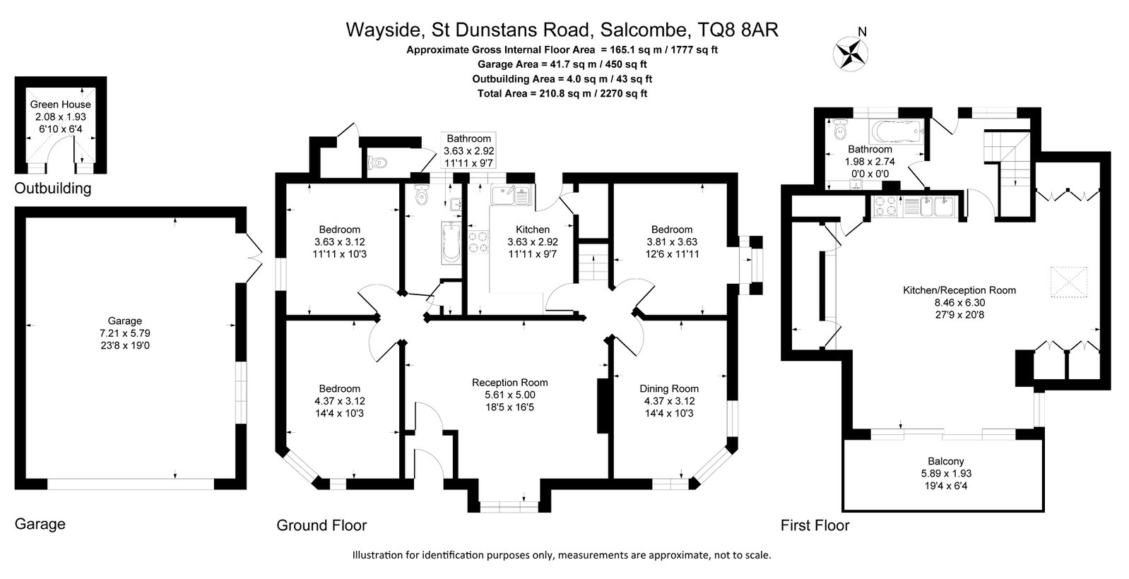 Fortescue Road, Salcombe floorplan