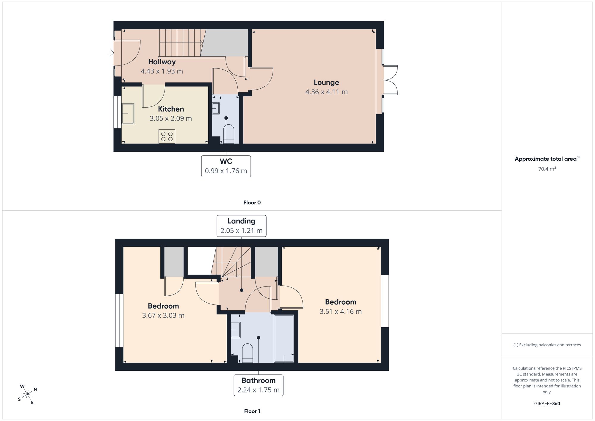 64 Chester Pike, Newcastle Upon Tyne floorplan