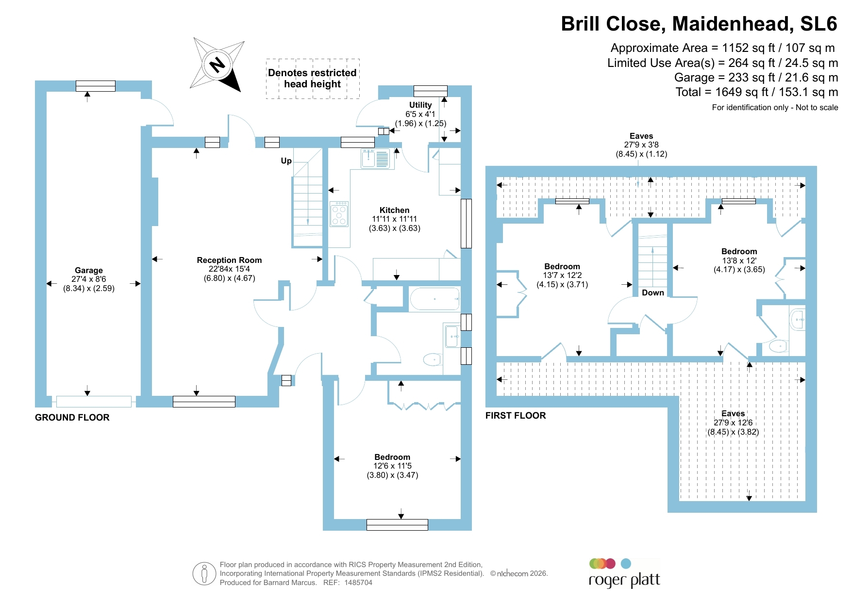34, Brill Close, Maidenhead floorplan