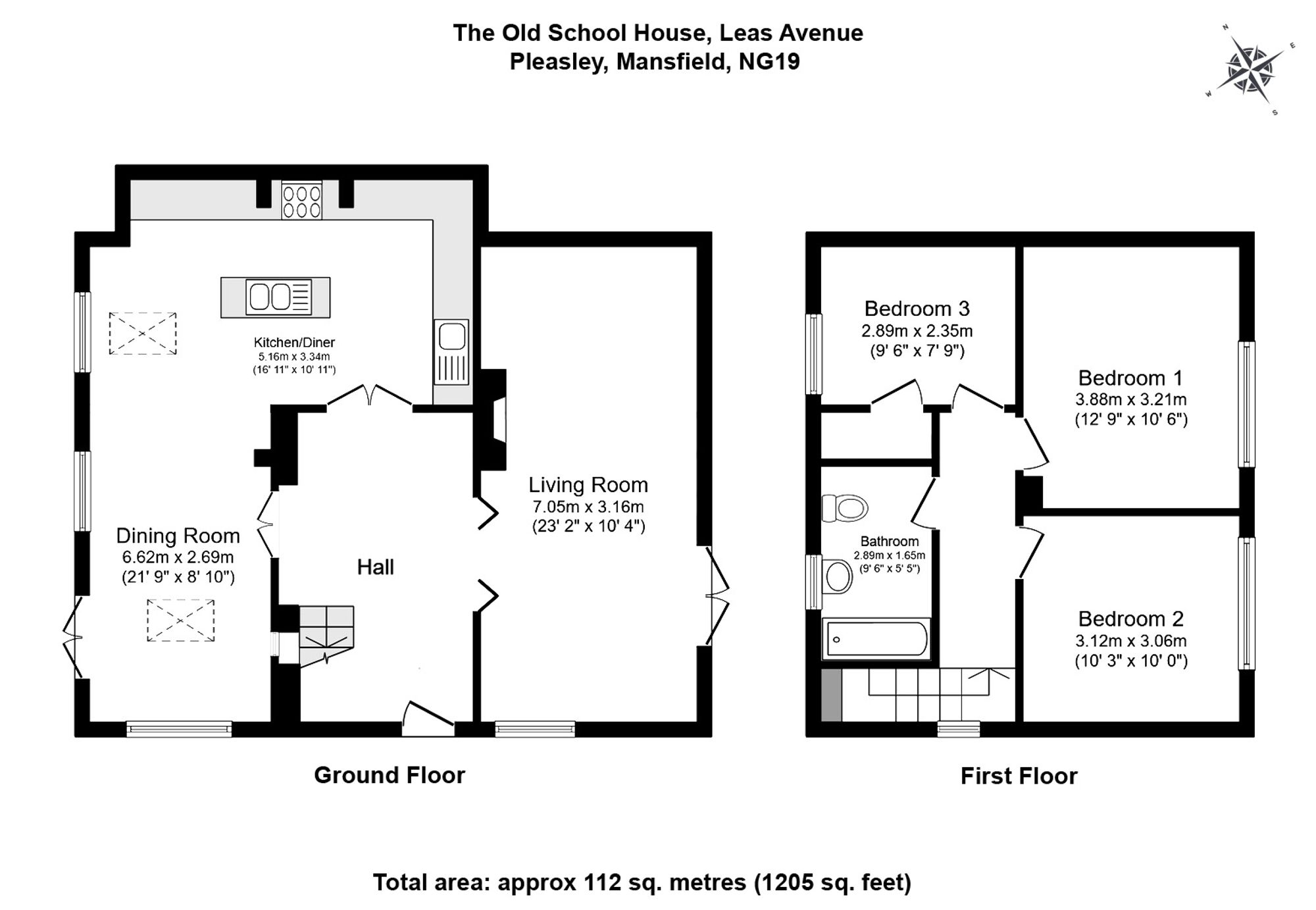 Leas Avenue, Mansfield floorplan