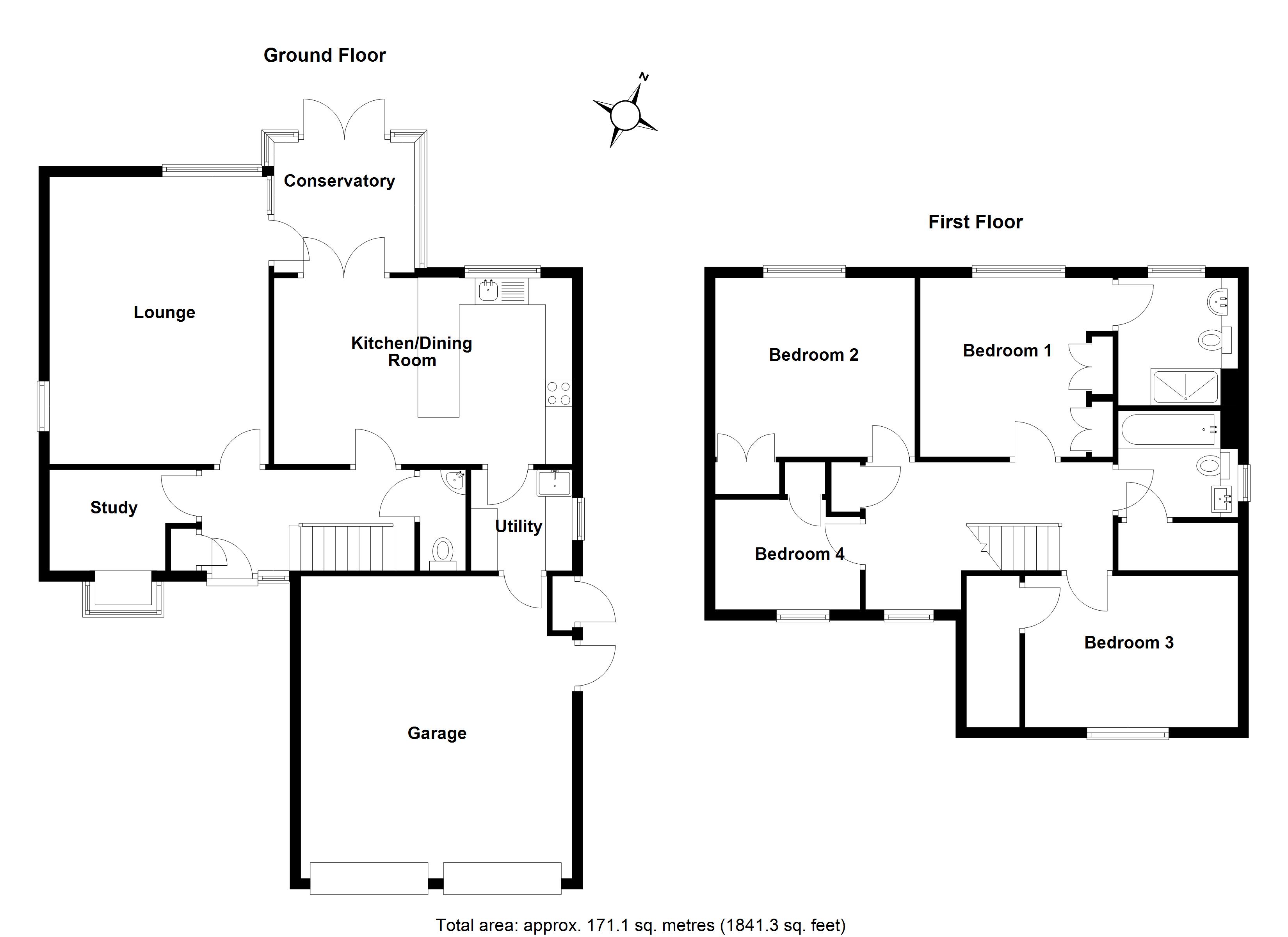 1, Underwood Road, Hertfordshire floorplan