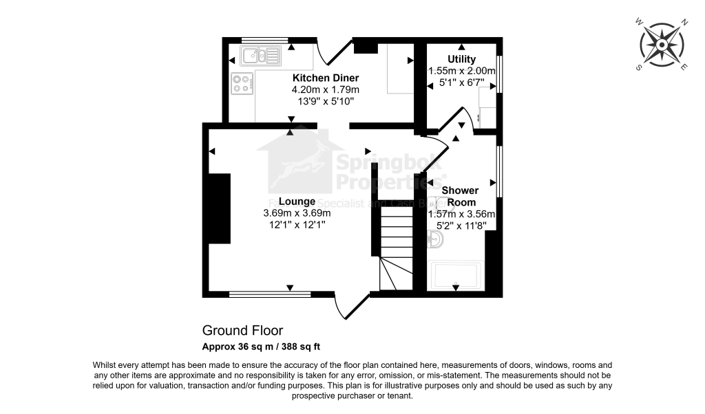24, Rose Tree Lane, Swadlincote floorplan