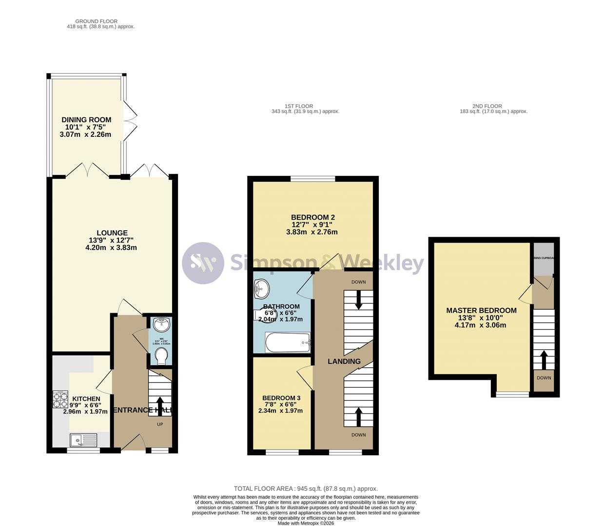4, Manse Close, Rushden floorplan