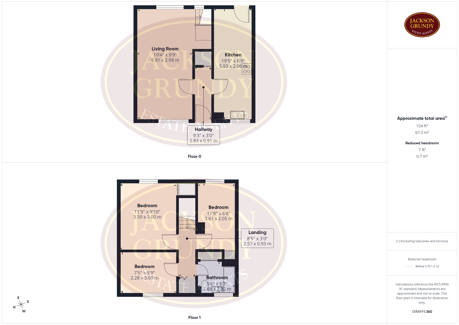 8, Lodore Gardens, Northampton floorplan