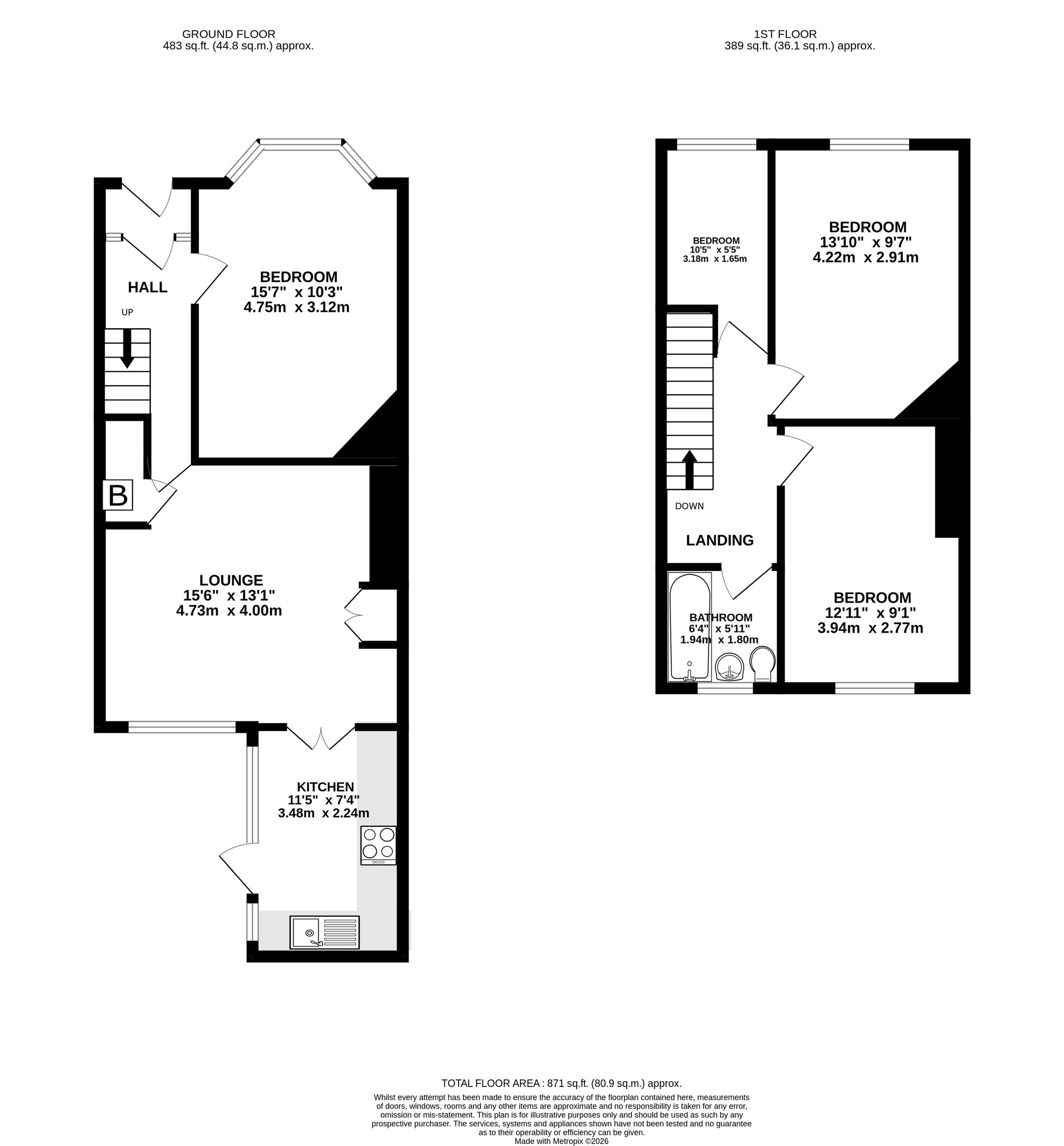 19 Waterloo Road, Falmouth floorplan