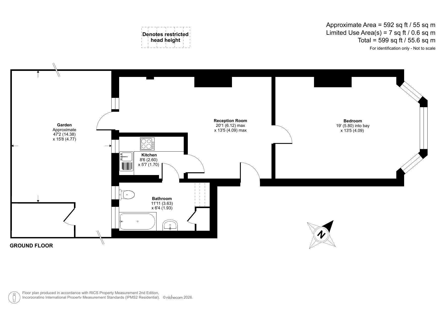 Flat 2, 31, Samos Road, London floorplan
