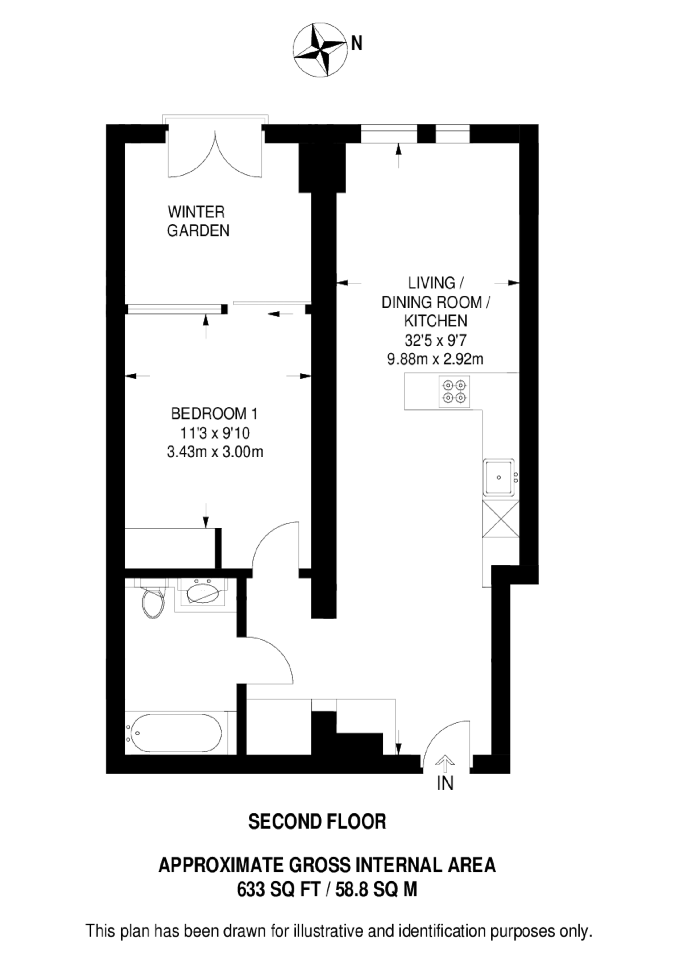 Aykon Tower, Nine Elms floorplan