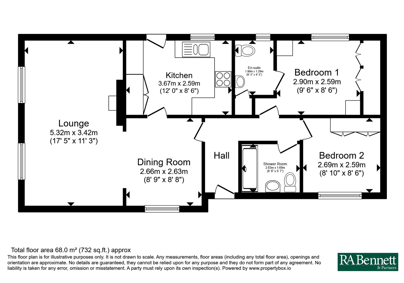 15a,, Parklands, Worcestershire floorplan
