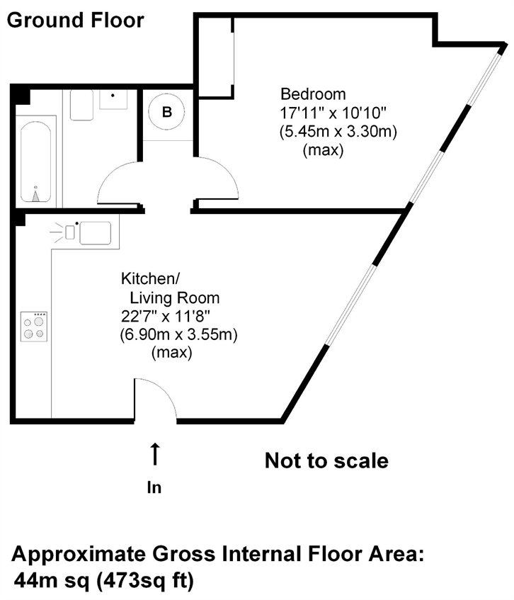 1 Bedrooms Flat to rent in Radnor Road, Weybridge, Surrey KT13