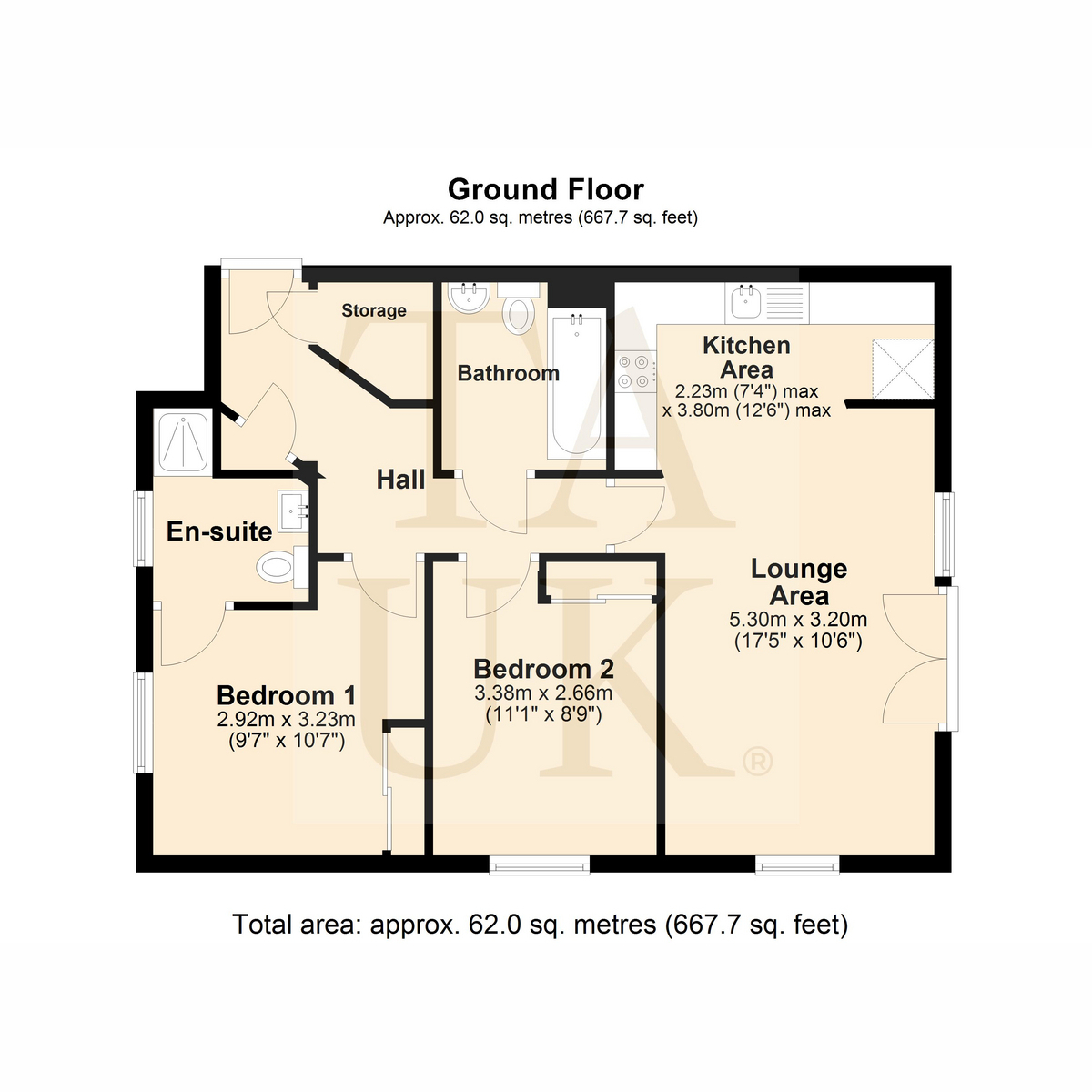 Flat Flat 19, Severn View, Larch Way, Stourport-on-severn floorplan