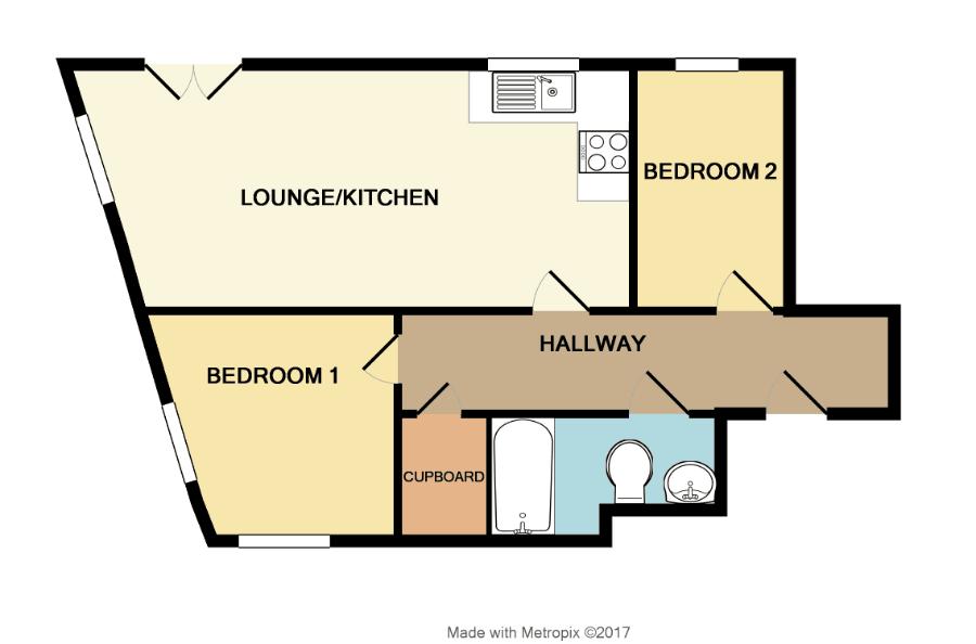 2 Bedrooms Flat for sale in Lawford Mews, Waterloo Road, Bristol BS2
