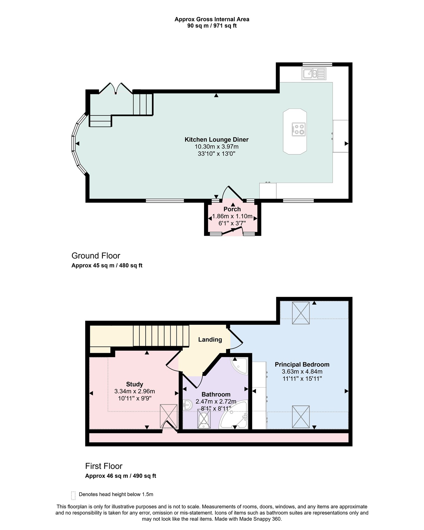 21&21A, Westheath Avenue, Cornwall floorplan