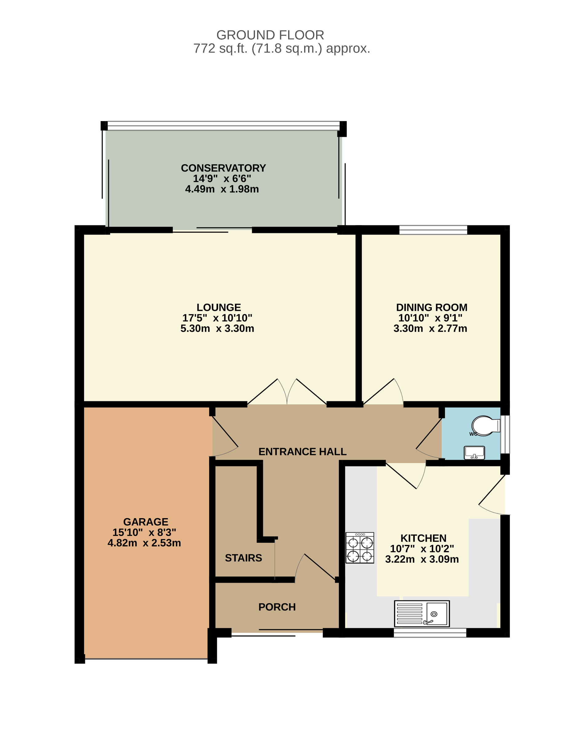 10 Oak Crescent, Lydney floorplan