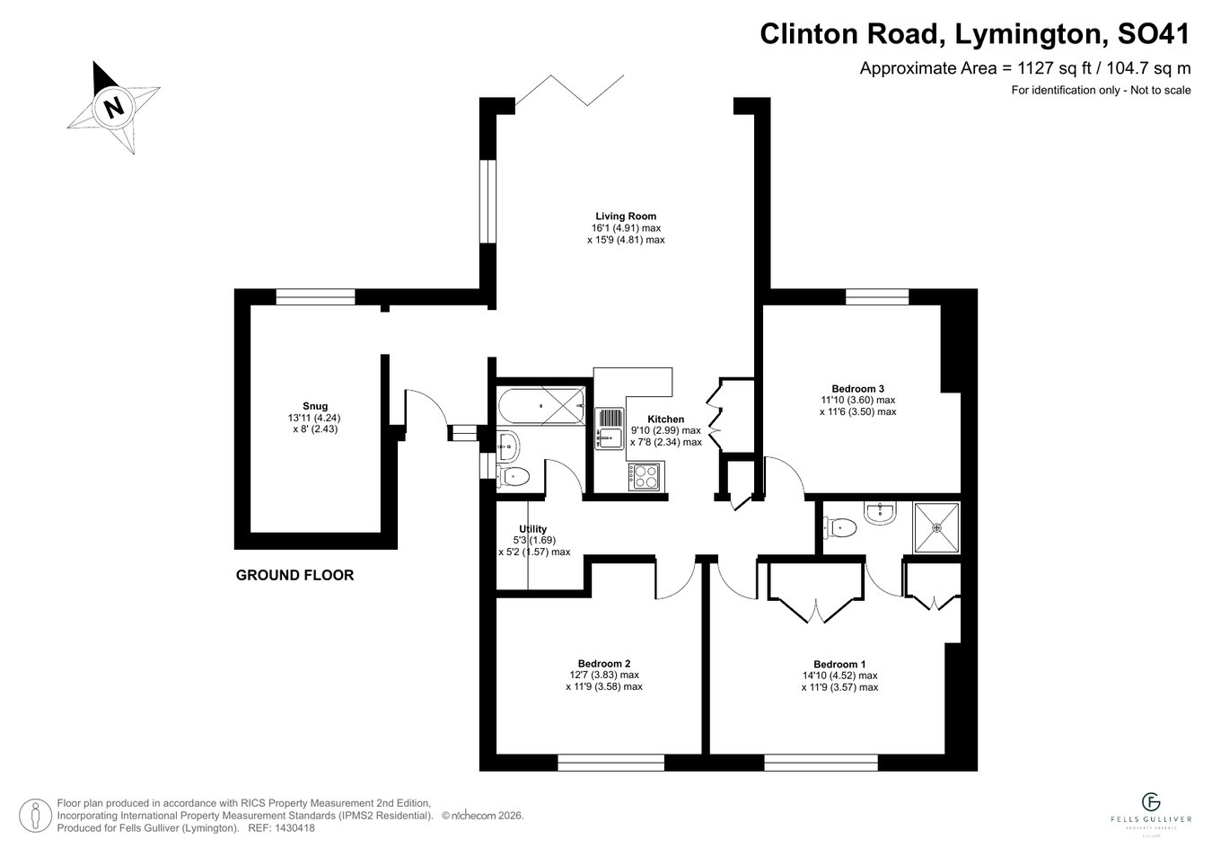 9, Clinton Road, Lymington floorplan