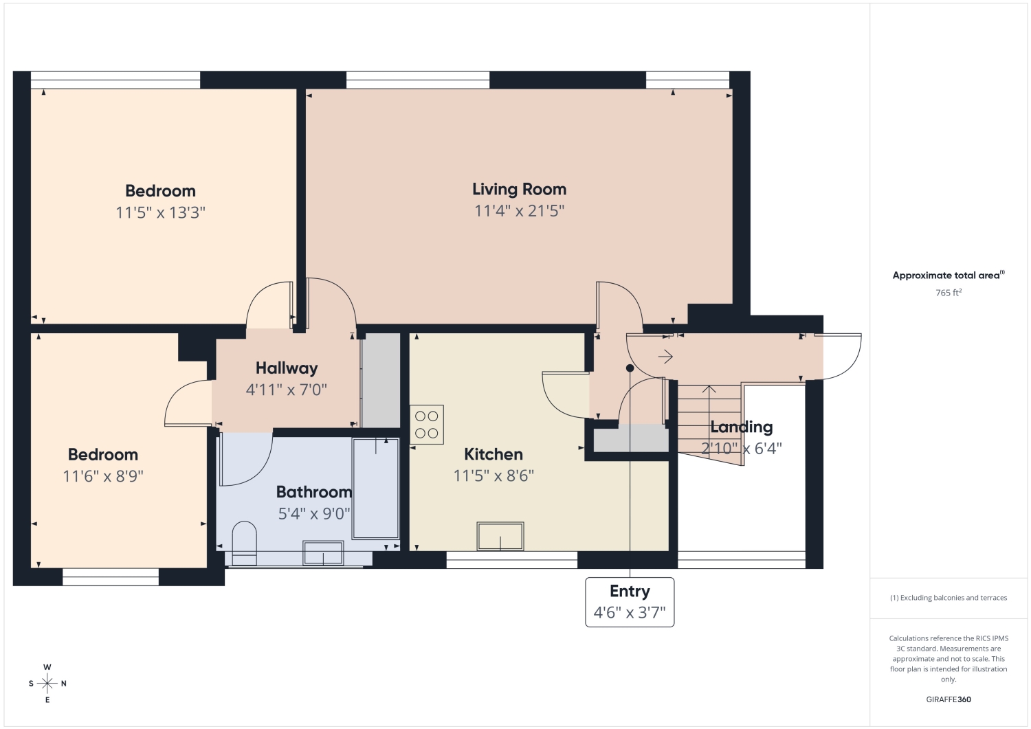 Flat 24, Wilsford Green, 2 Oak Hill Drive, Birmingham floorplan