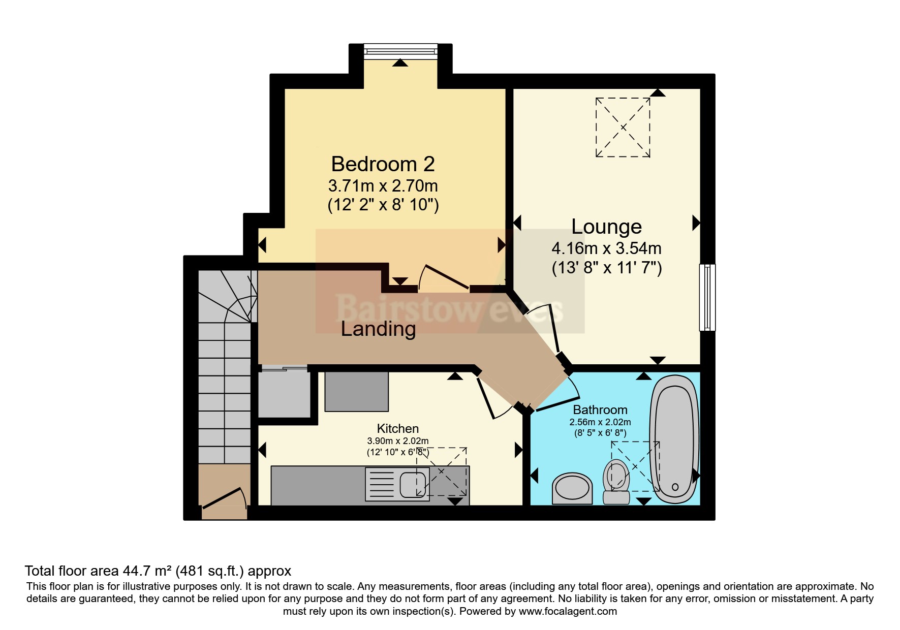 Flat 3, 57, Brighton Road, Purley floorplan