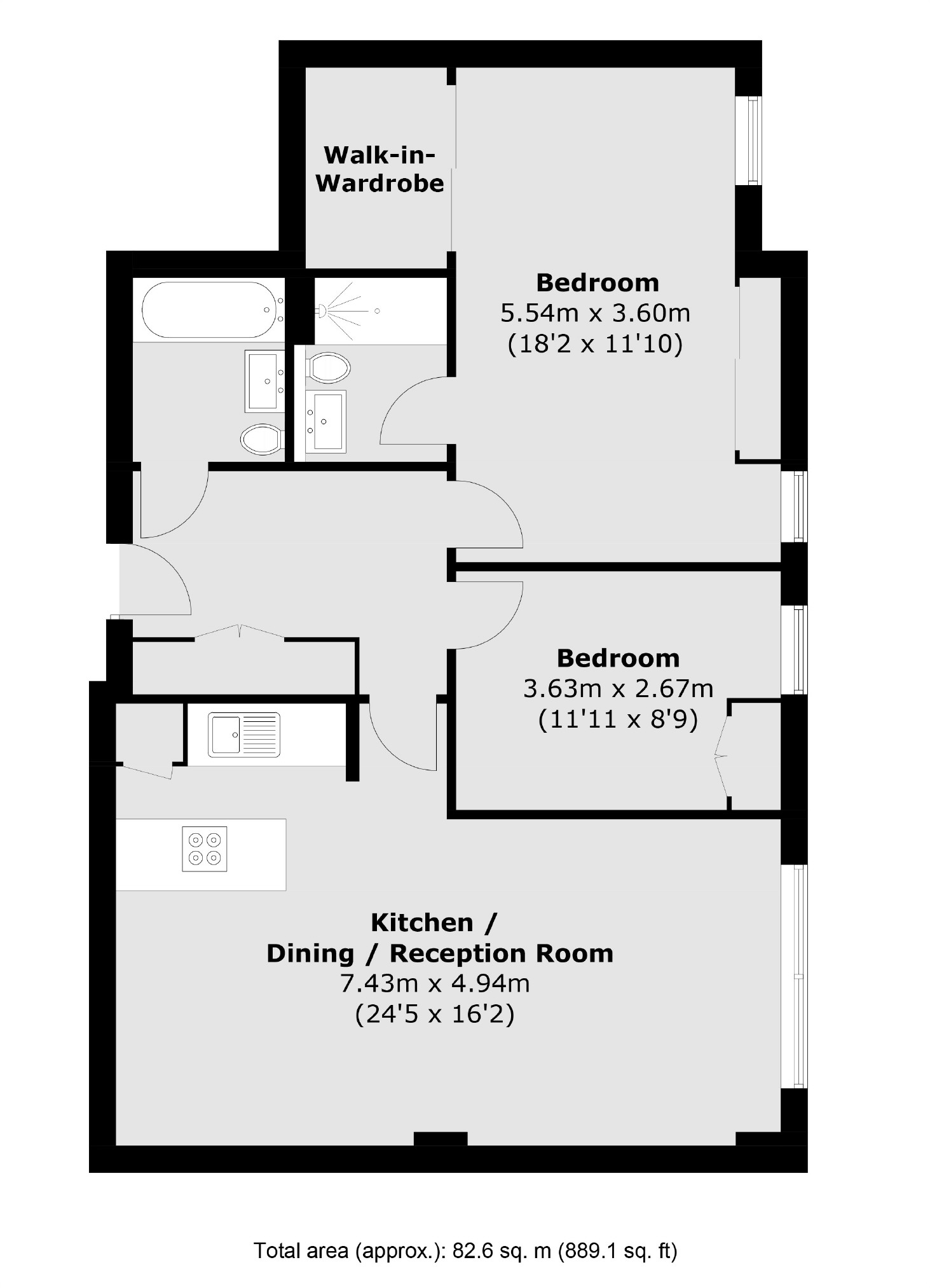 Flat 3, Gainsborough Studios South, 1, Poole Street, London floorplan