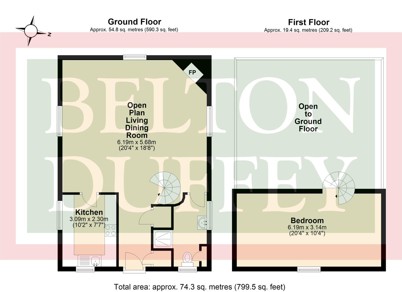 The Old Chapel, Foulsham Road, Hindolveston floorplan