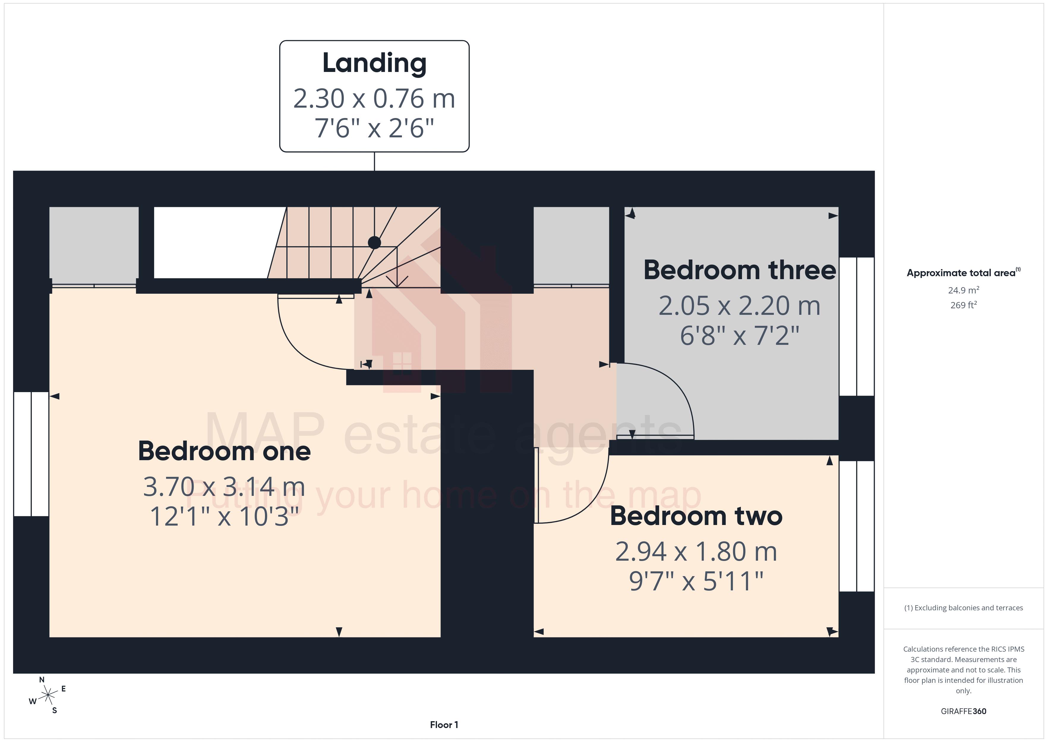 3 Nettles Row, Trevelyan Road, Redruth floorplan