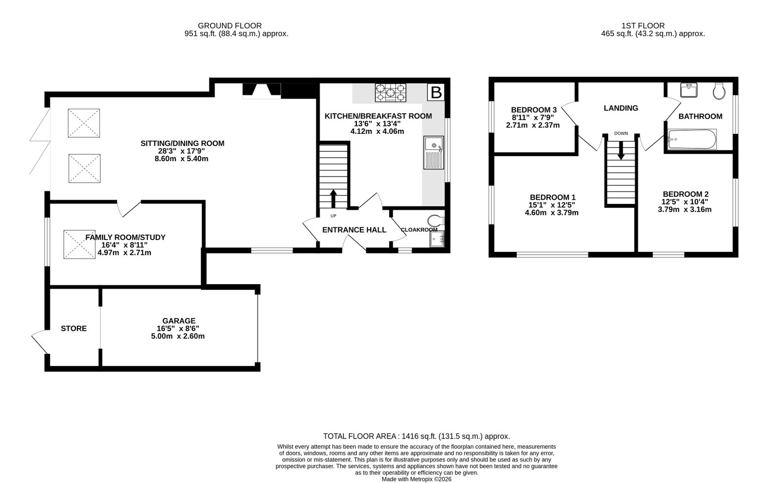 Dormers, South Road, Alresford floorplan
