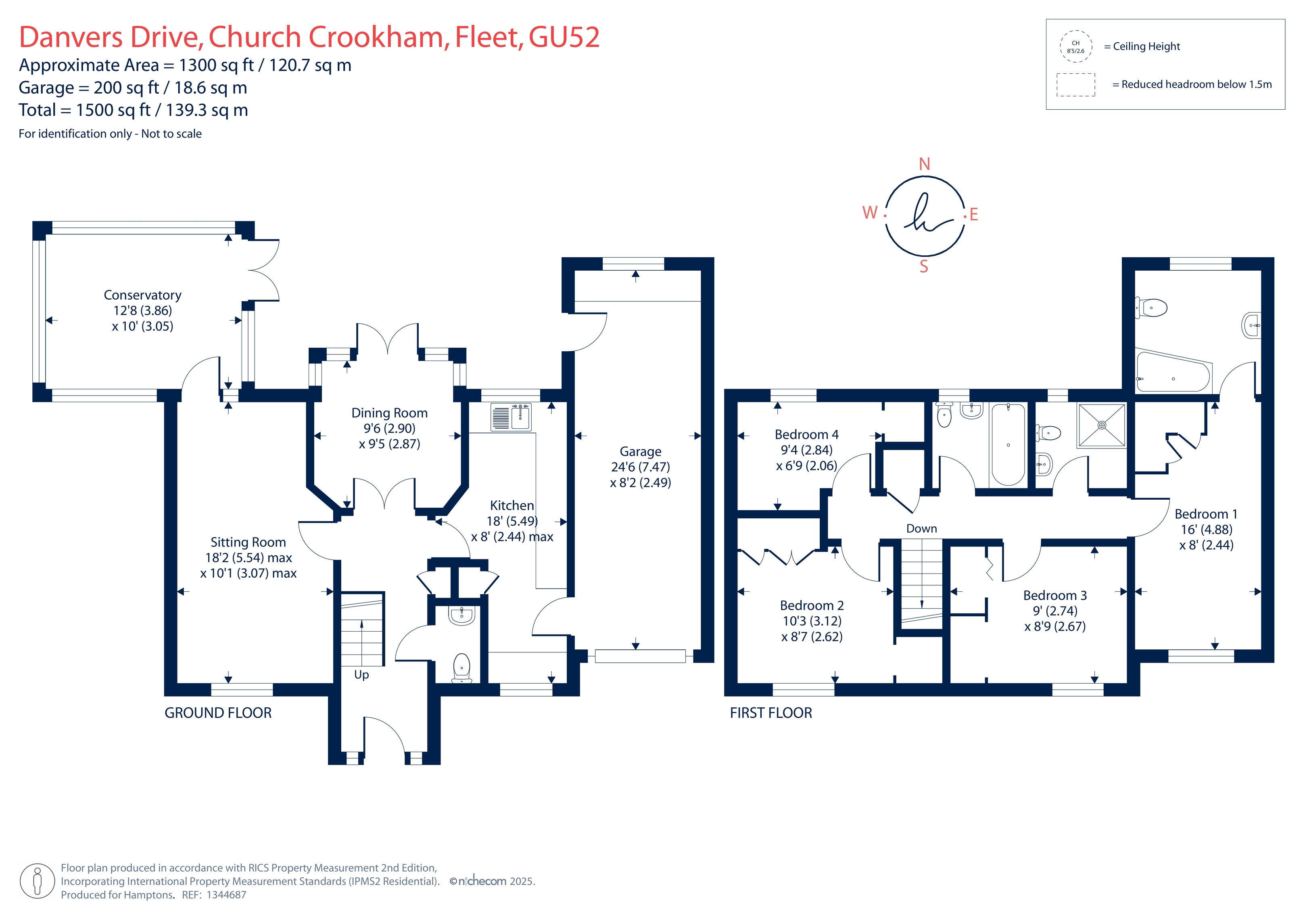 48, Danvers Drive, Church  Crookham floorplan