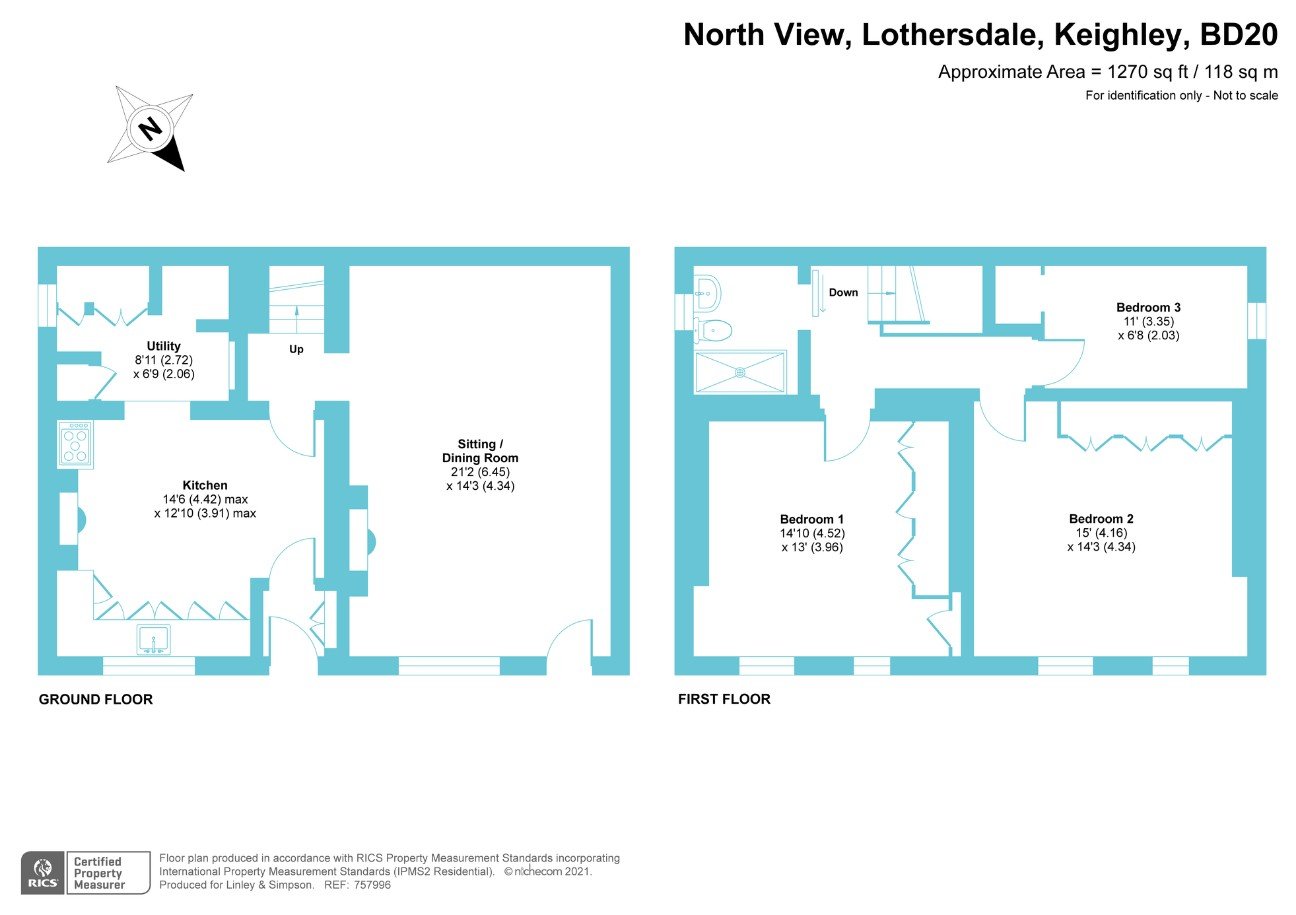 Tythe Cottage 1-2,, North View, Keighley floorplan