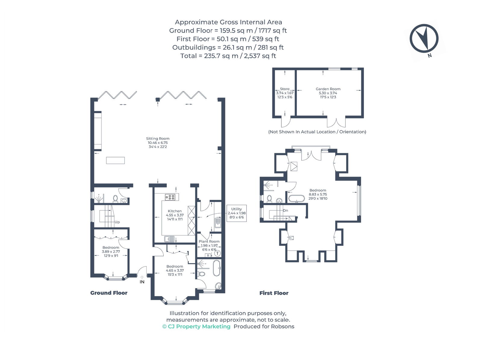 1, Hillside Crescent, Northwood floorplan