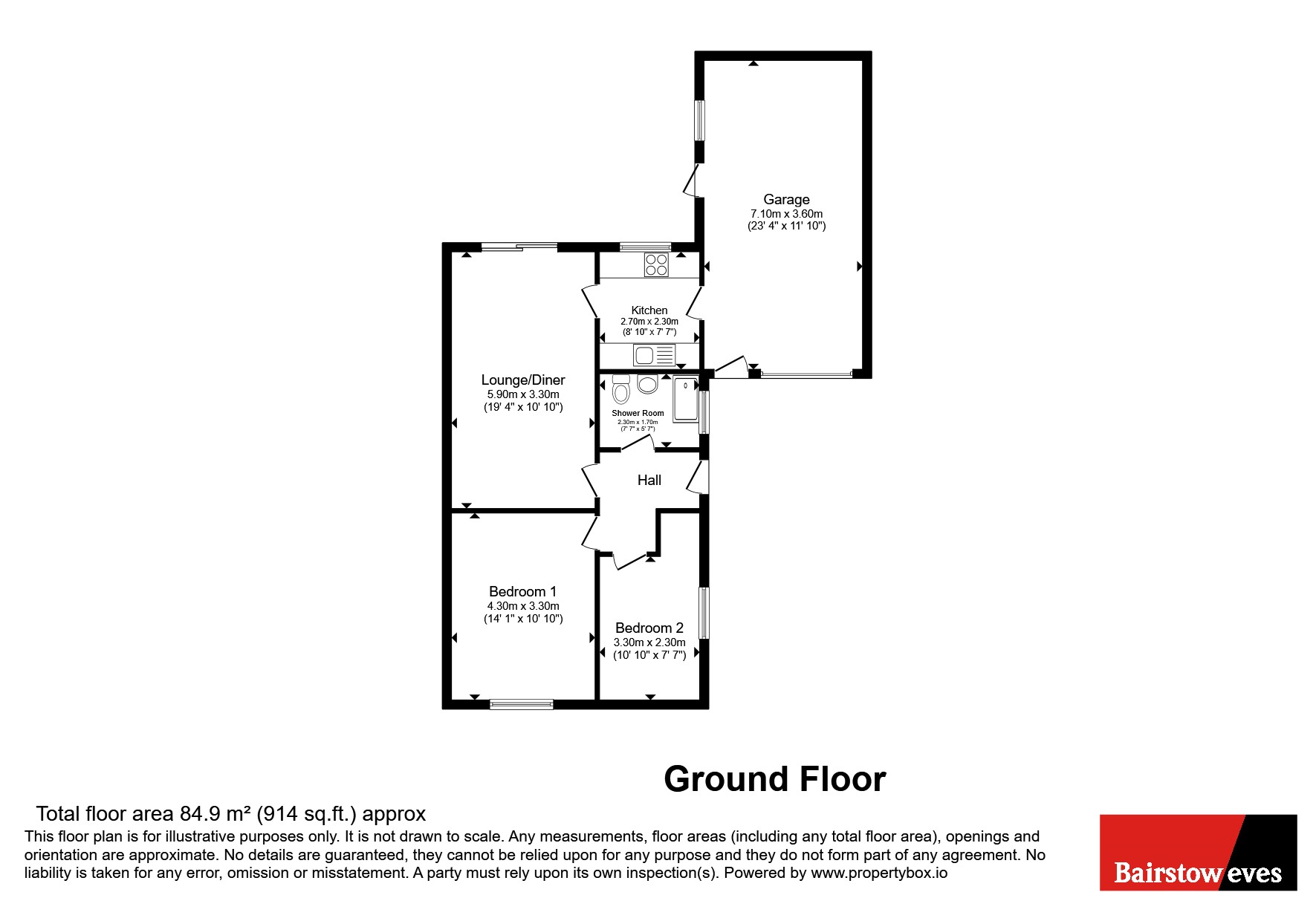 12, Ashford Rise, Nottingham floorplan
