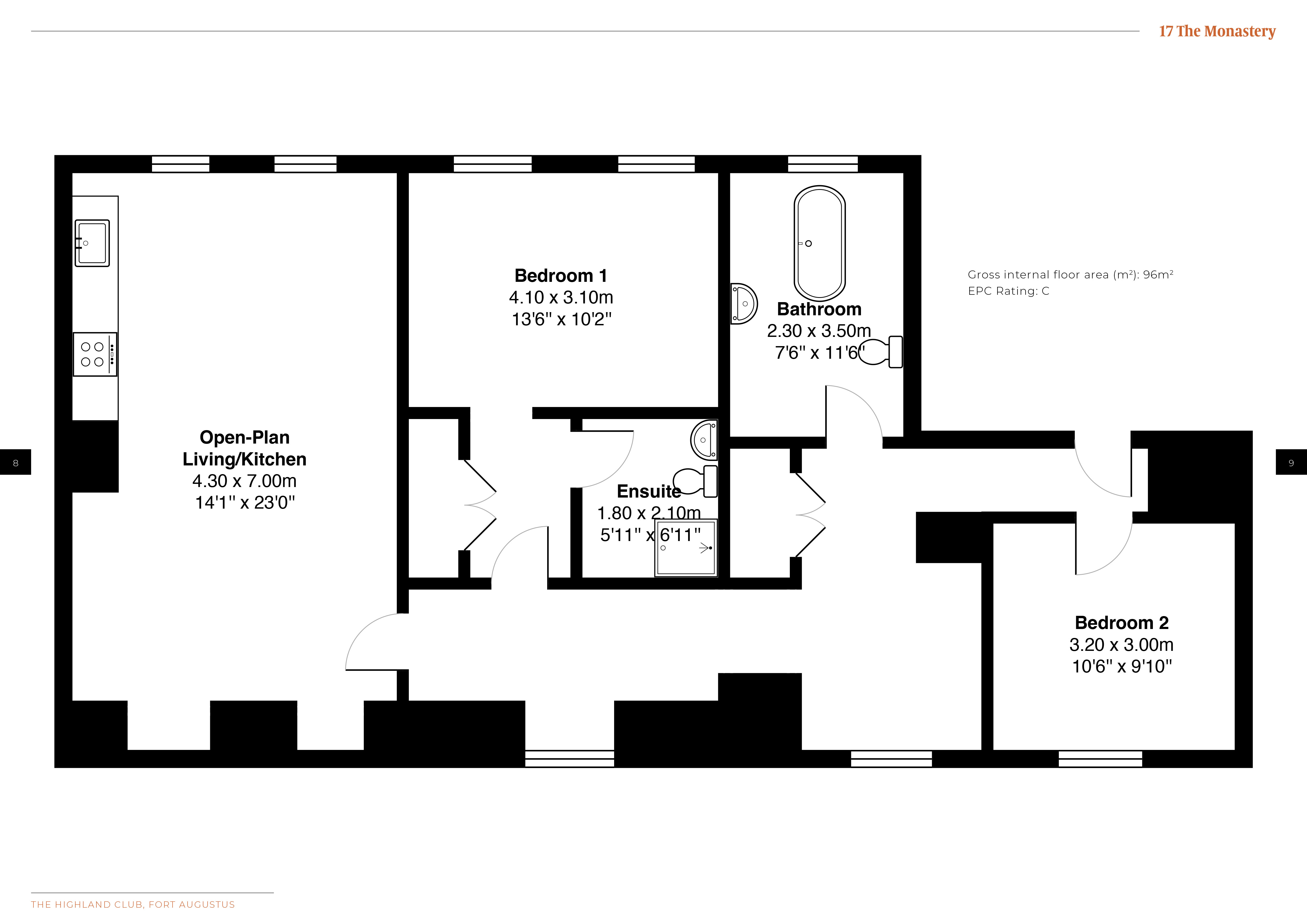 The Monastery, Fort Augustus floorplan