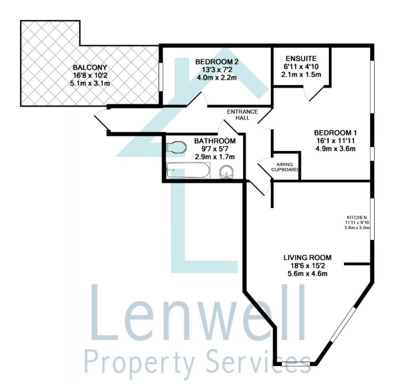 2 Bedrooms Flat to rent in Midland Road, Luton LU2